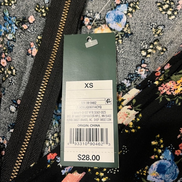 Wild Fable Jumpsuit floral XS NWT - Picture 2 of 5